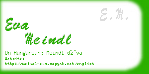 eva meindl business card